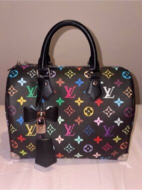 Louis Vuitton Black Multicolor murakami 30